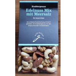 Edelnuss Mix mit Meersalz 150g - Gourmet Gewürz GURINDER